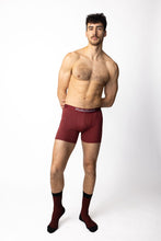 Load image into Gallery viewer, Denman Burgundy Boxer Brief