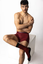 Load image into Gallery viewer, Denman Burgundy Boxer Brief