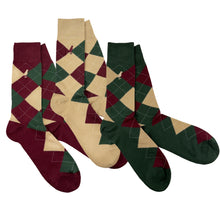 Load image into Gallery viewer, Argyle Yale 3 Pair Box