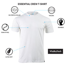 Load image into Gallery viewer, Essential Crew White T-Shirt