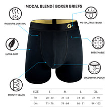 Load image into Gallery viewer, GoldBlack Black & Gold Boxer Brief