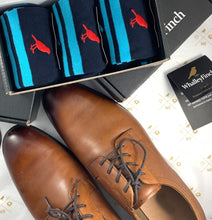 Load image into Gallery viewer, Birdland rebel designed combed cotton socks. 3 sock box, Birdland Rebel