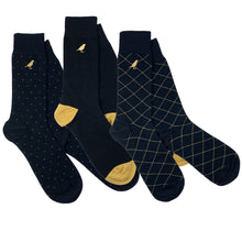 Load image into Gallery viewer, GoldBlack Classic 3 Pair Box
