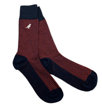 Load image into Gallery viewer, Houndstooth Red and Navy