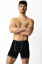 Load image into Gallery viewer, GoldBlack Black &amp; Gold Boxer Brief
