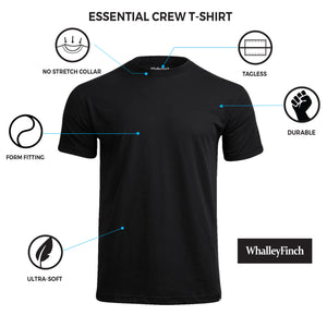 Essential Crew Black T-Shirt