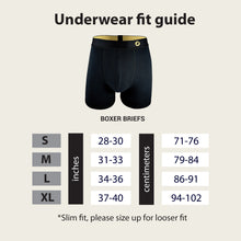 Load image into Gallery viewer, GoldBlack Boxer Briefs 3-Pack
